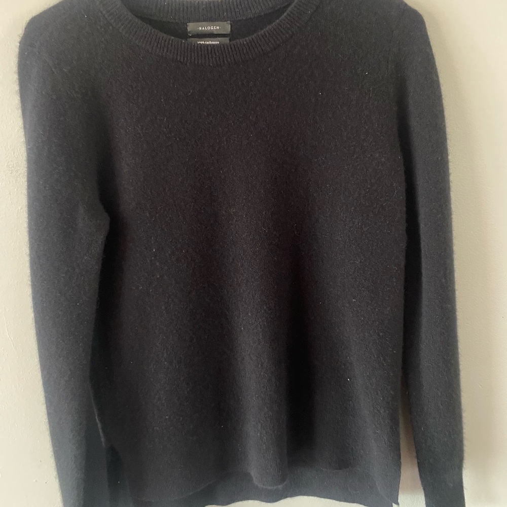 Halogen‎ Black Cashmere Sweater